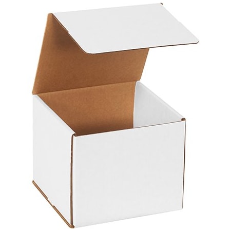 Box Packaging Corrugated Mailers, 7"L x 7"W x 6"H, White M776
